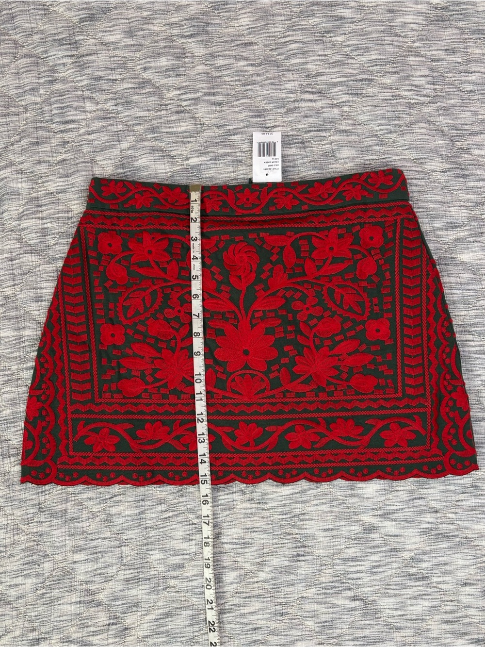 J. Marie Lulu Skirt NWT | J. Marie Embroidered Floral Mini Skirt Sz Medium - - Picture 6 of 11